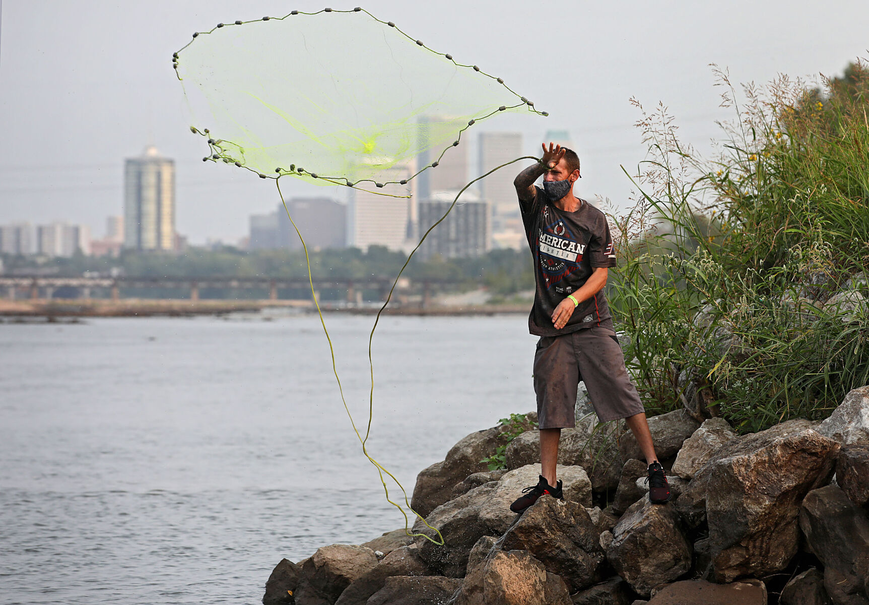 Fishing on the river